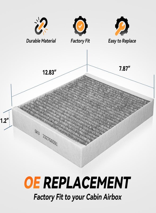 Auto Dynasty Cabin Air Filter Compatible with 2013-2024 Buick Cadillac Chevy Blazer Colorado GMC Acadia Canyon, Replacement for 13271191 13356914 13356916 13508023 22743911 800181P LA1123 CF283 CF185 - Image 4
